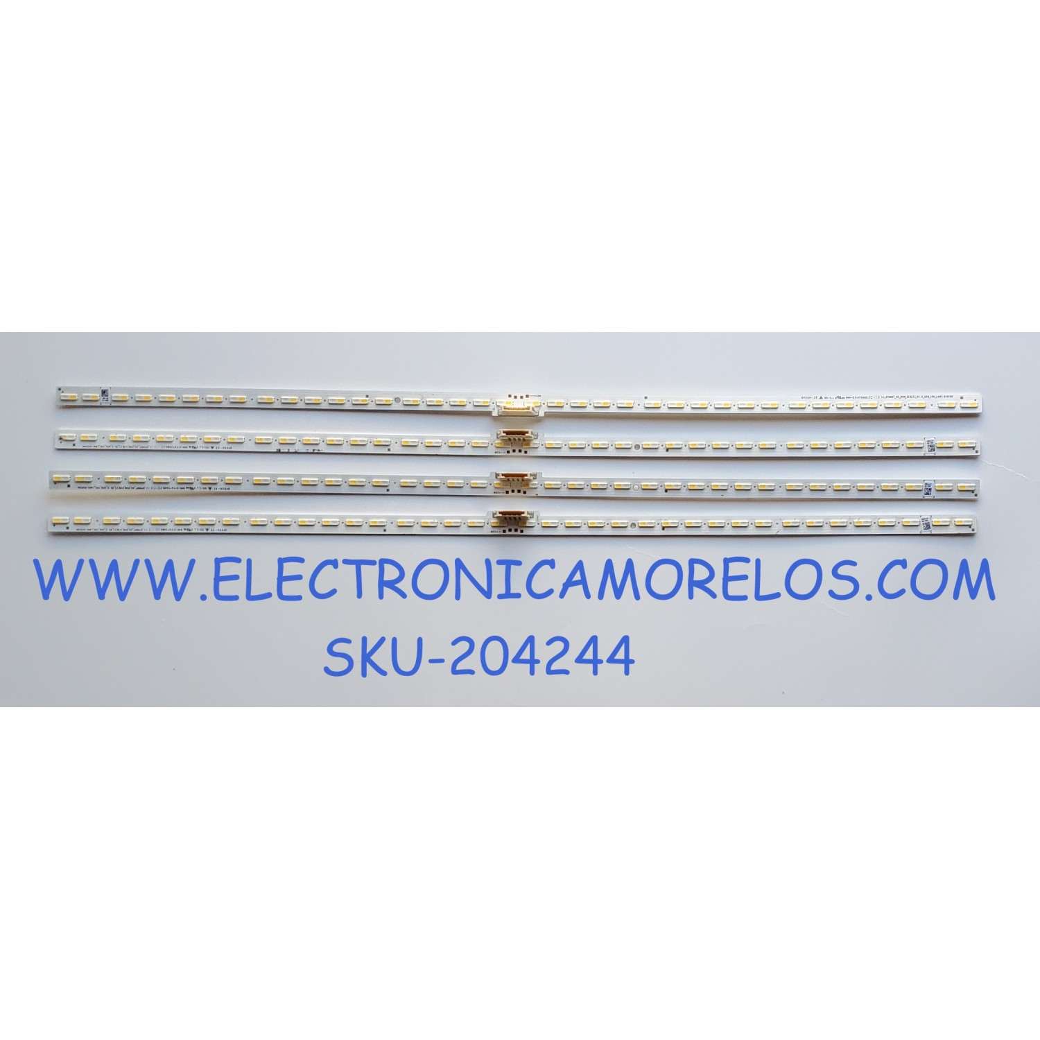 KIT DE LED'S PARA TV SAMSUNG ((4 PIEZAS)) NUMERO DE PARTE BN96-51713A / LM41-01010A / L1-Q7060T_G0_DUM_S19(2)_R1 0_U3G_100_LM41-01010A /  L1-Q7060T_G0_DUM_S19(2)_R1 / 0_U3G_100_LM41-01010A / BN61-17294X001 / E473485 / 51713A / MODELOS QN70Q6D